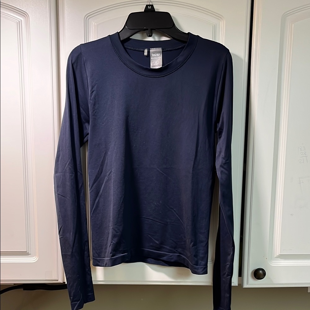 Sunday Best Sinch Seamless Navy Long Sleeve Shirt